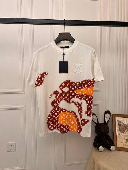 L&V The new 2024 spring and summer short-sleeved shirt